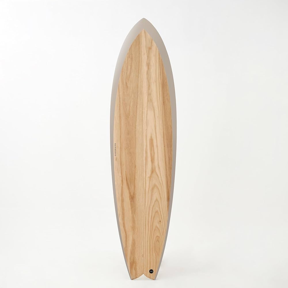 送料無！フィン込み！6’8 nanazero MID05 ナナゼロ nanazero公式】WOOD SKIN サーフボード ミッドレングス MID08