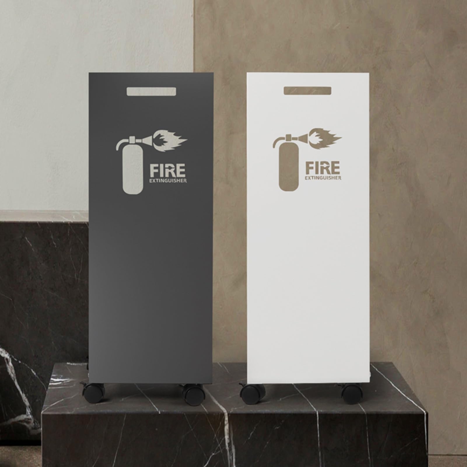 Extintor de incendios, Gabinete for extintor con ruedas, multicolor(Schwarz)