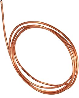 Respicefinem 2M soft copper tubes, OD 4mm x ID 3mm, for refrigeration piping systems