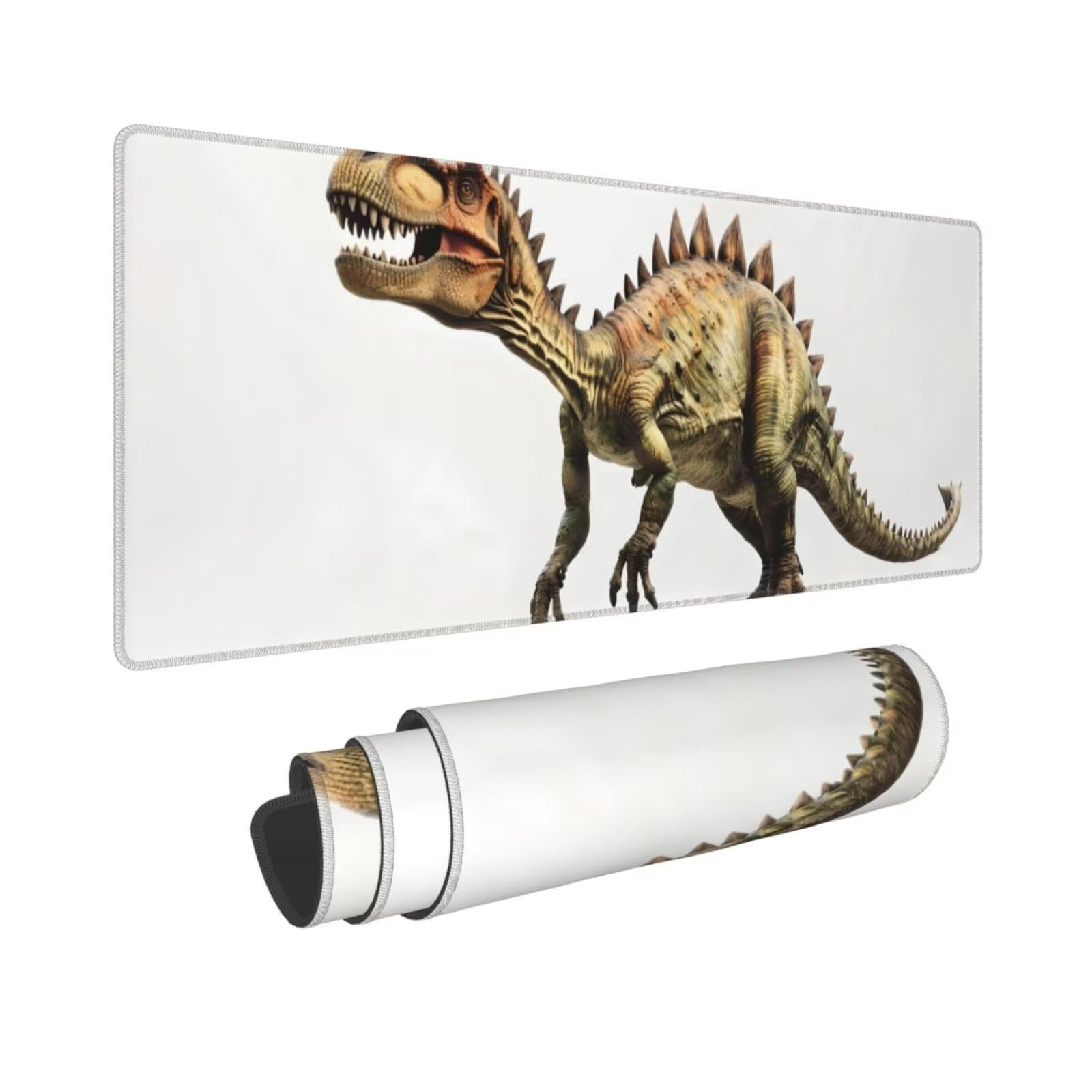 Tappetino Mouse, Tappetino Mouse Gaming Grande XXL 1500x800x3mm Tappetino Scrivania Mouse Pad, Base in Gomma Antiscivolo, Bordi Cuciti,Lavabile, Mousepad per Ufficio e Gaming (dinosauro) R-414