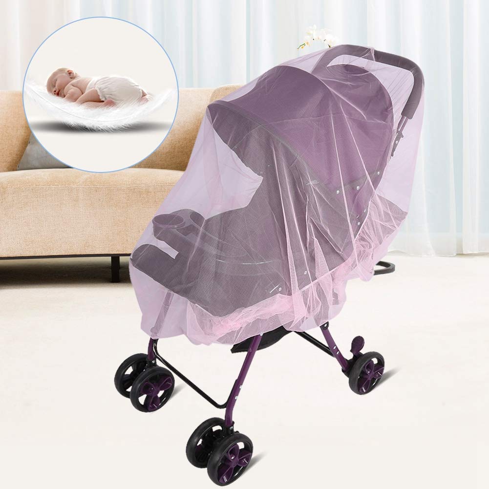 Pushchair Mosquito Net, Practical Unique Premium Material for Home (Pink), #-02 - Image 3