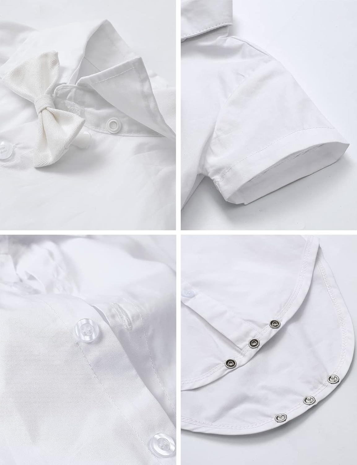 A&J DESIGN Baby Boy Gentleman Suspenders Outfit Infant Formal Wedding Dress Suits Set - Image 5