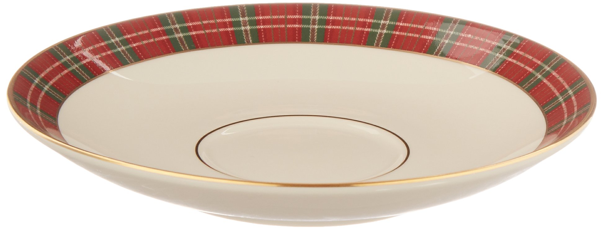 Lenox Winter Greetings Plaid Saucer