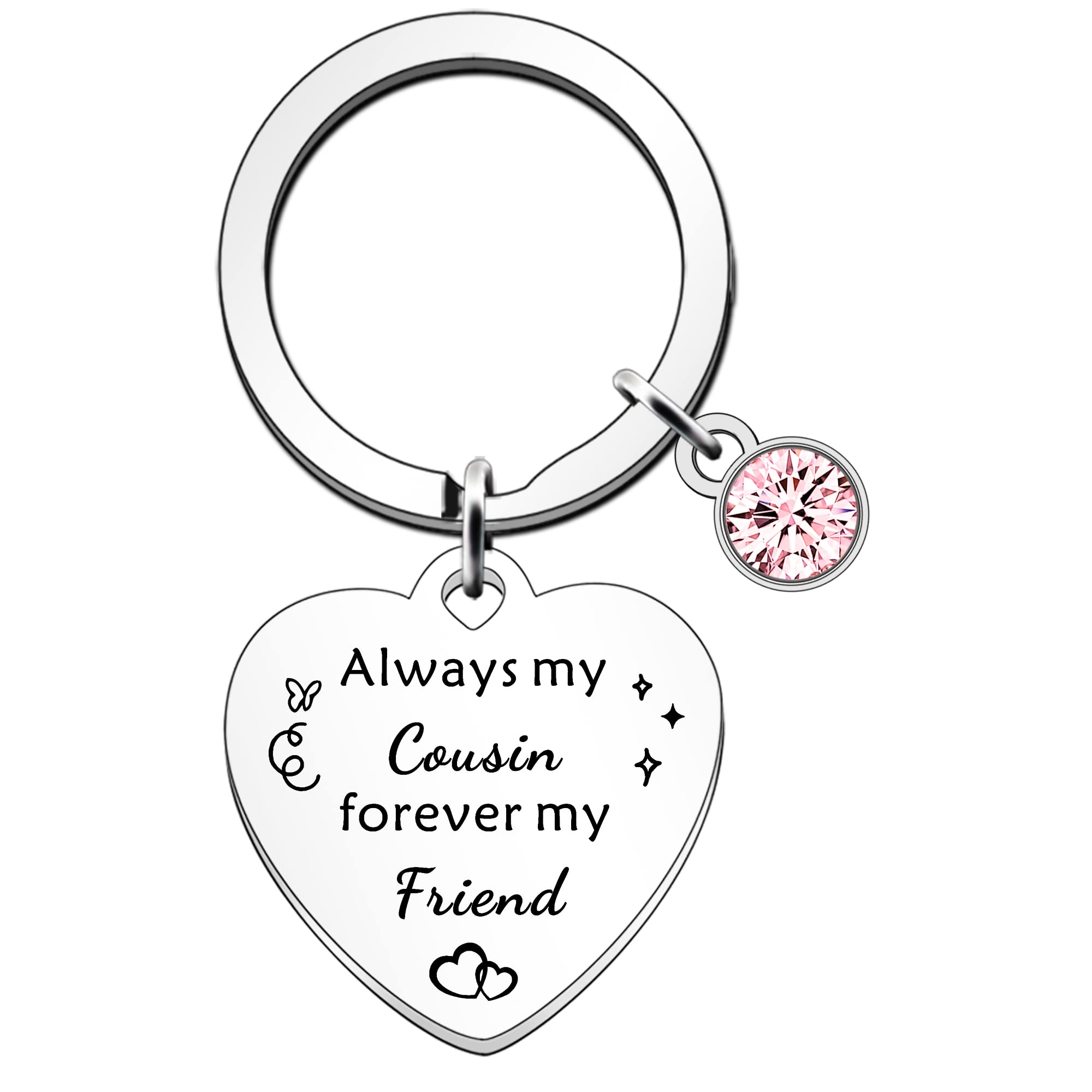 Portachiavi Personalizzato Per Cugina – Regalo Speciale Con Sacchetto, Idee Compleanno E Natale