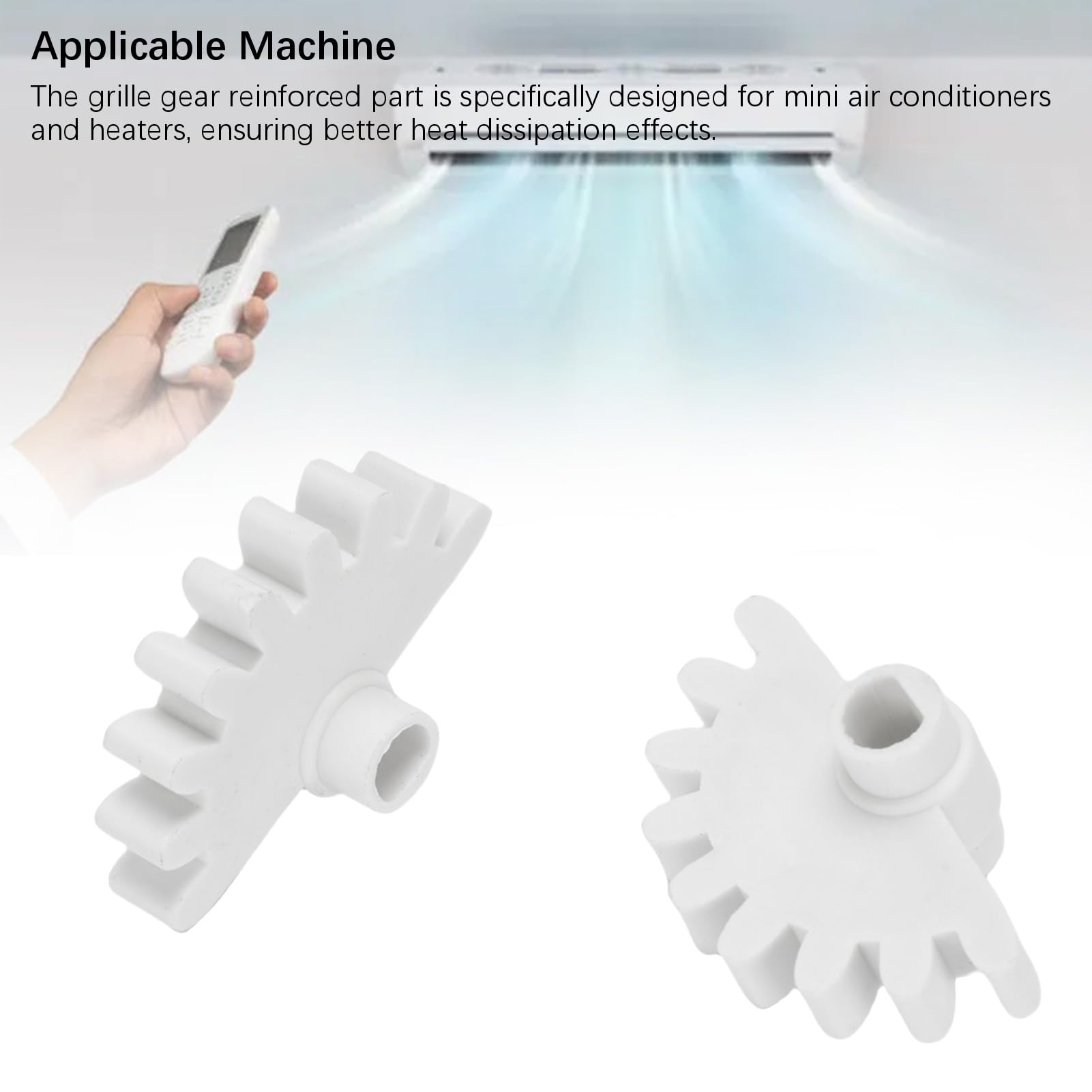 Zunate Wzmocniony Stabilizator Przekładni Kratki AC |9319292014 Zamiennik Części Mini Split Heater (WHITE)