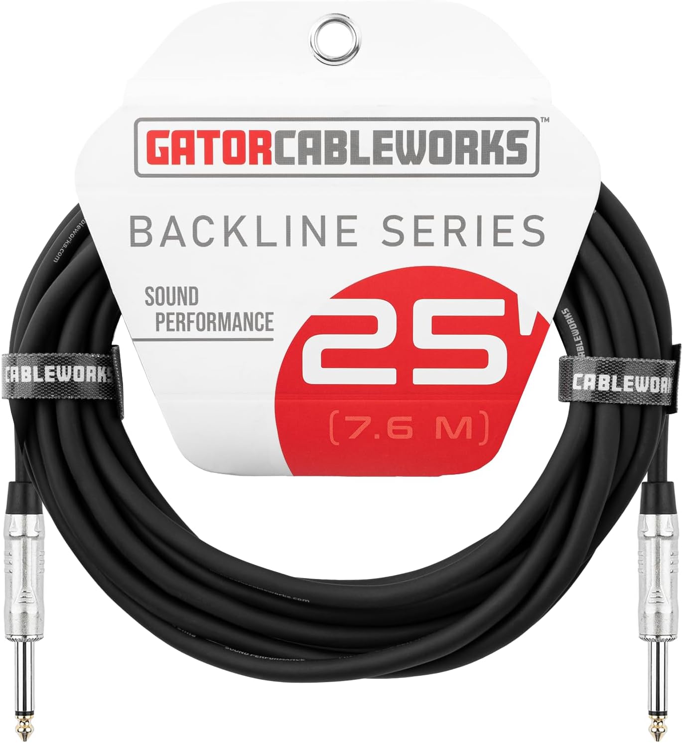 Cableworks Gator Backline Series 1/4-inch TS Speaker Cable - 25 Foot