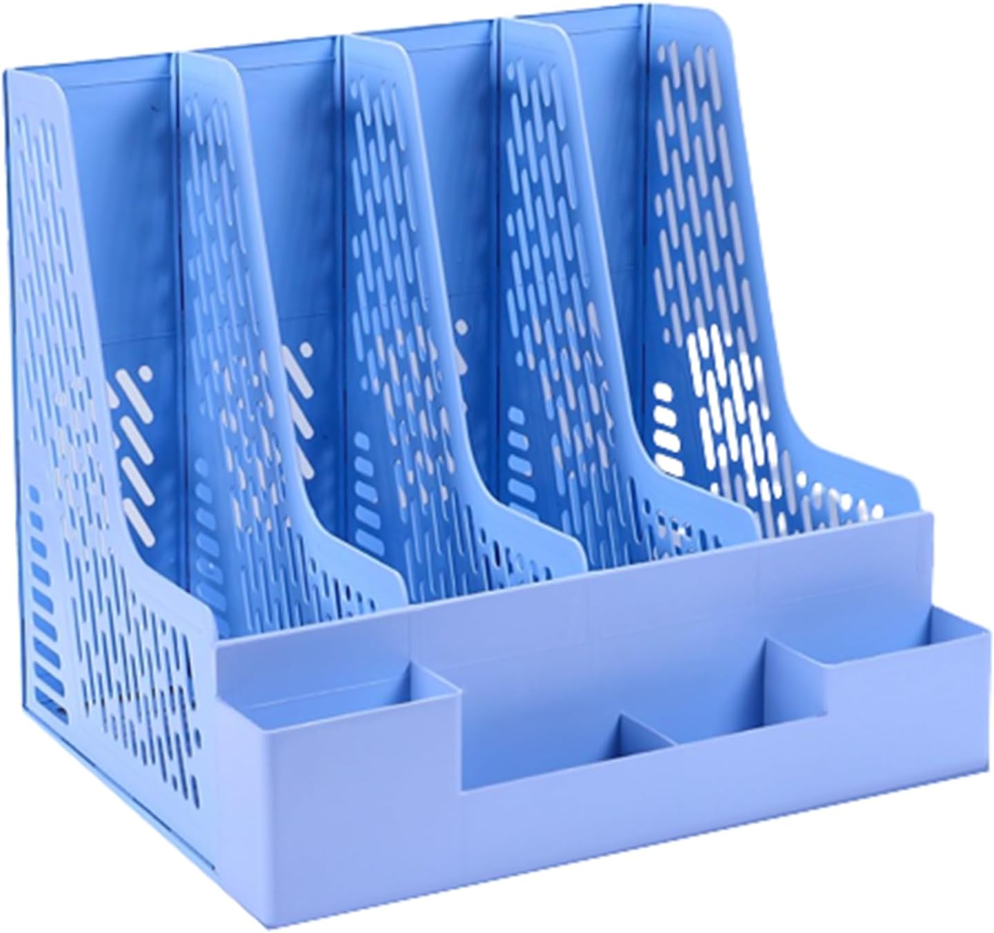 Four Column File Frame Archive Folder Storage Box Shelf Desktop Stationery,Plastic