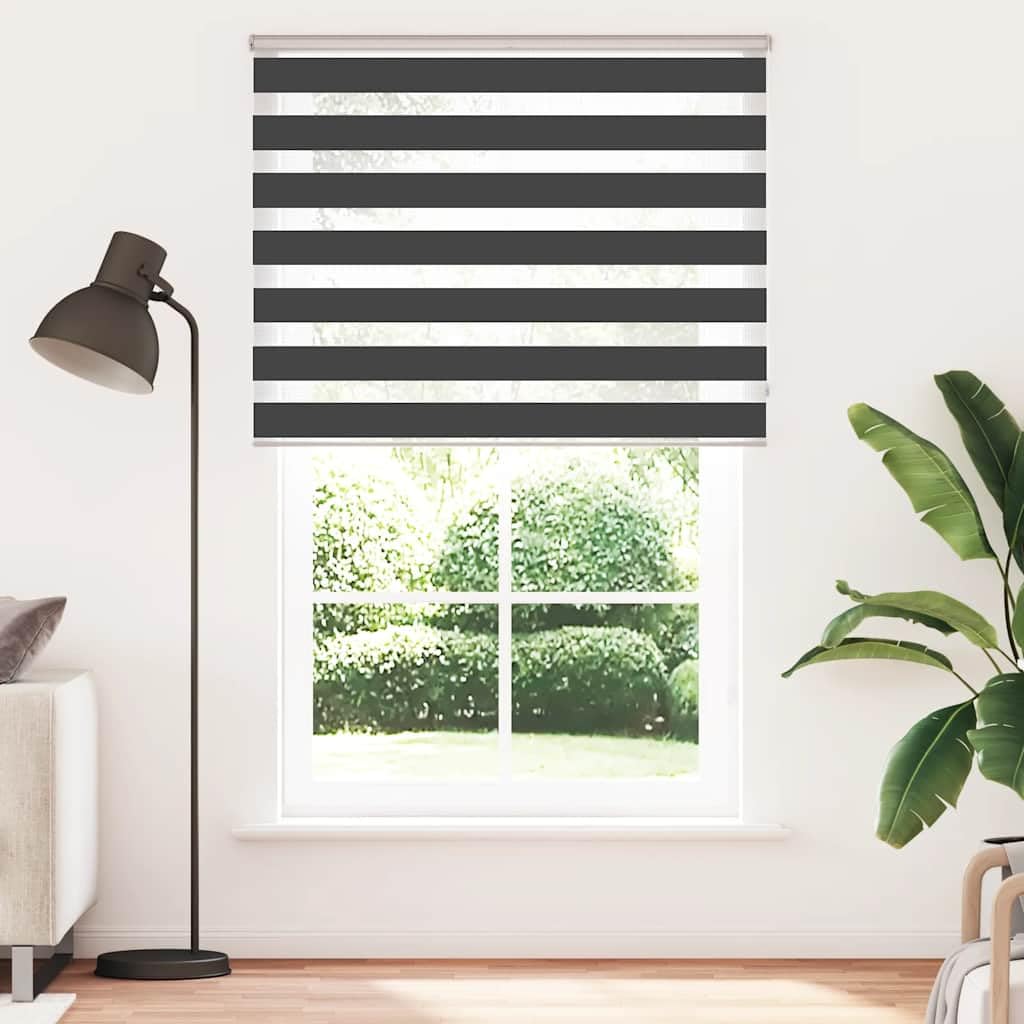 Store Zebre Noir 150x200 cm Polyester