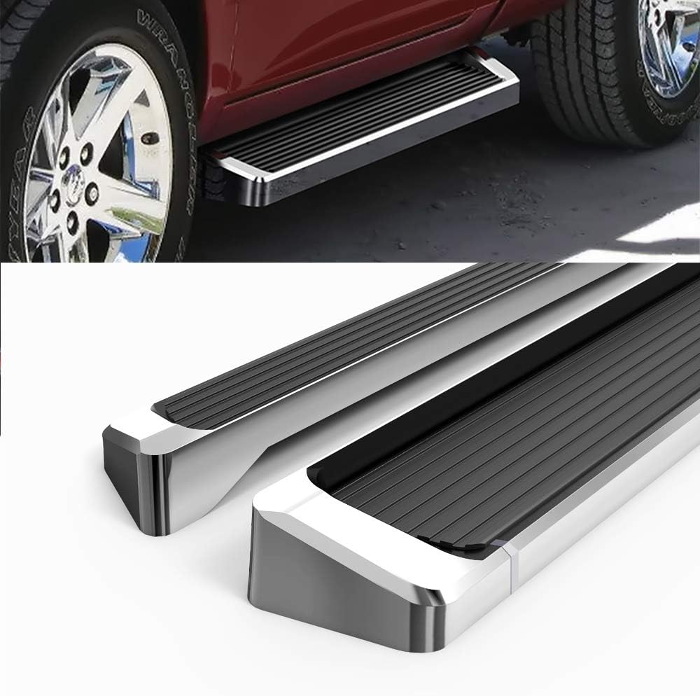 Eboard Running Board 6" Silver Compatible with Ram 1500 2009-2018 Regular Cab & Ram 2500 3500 2010-2026 (Nerf Bar Side Steps Side Bars)