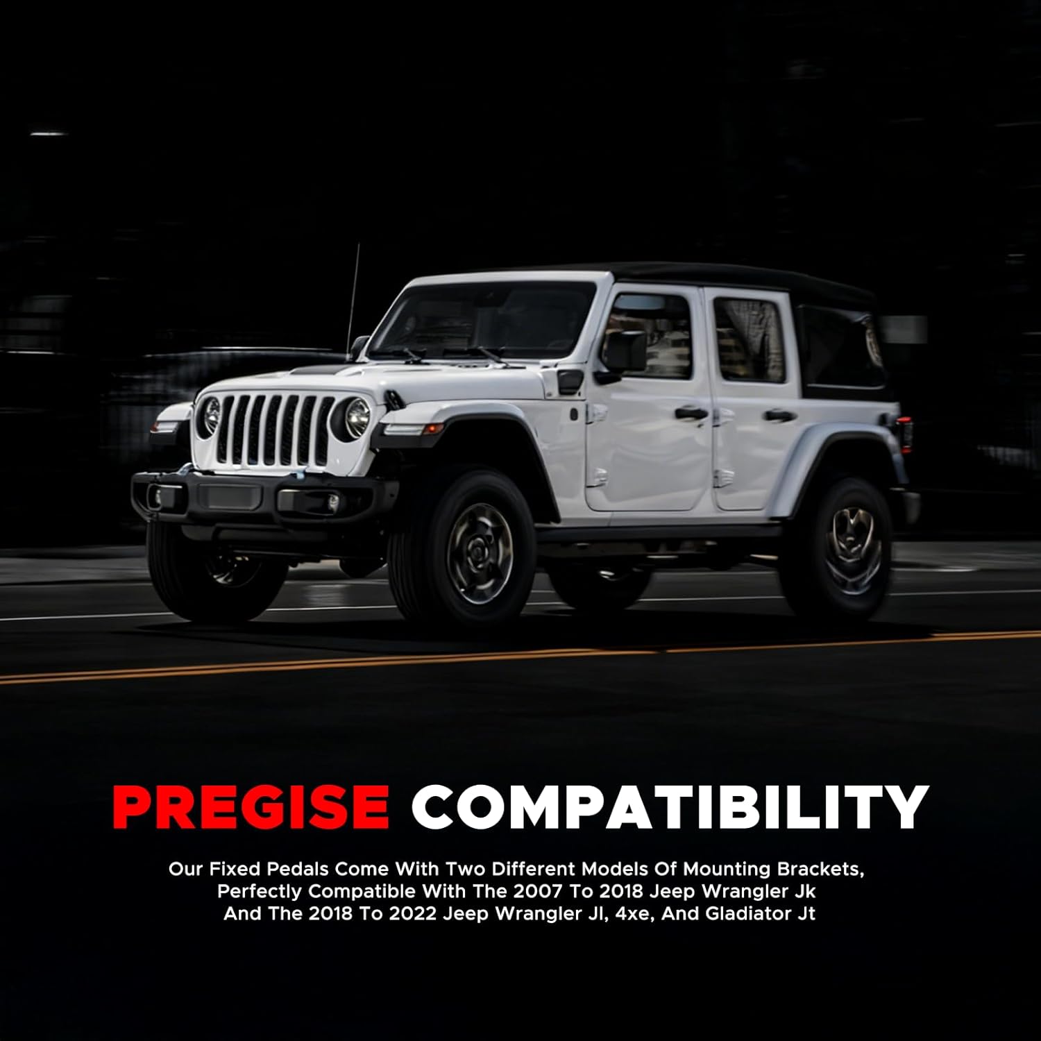 Dead Pedal Driver Foot Rest Pad - Left Side Kick Panel Adjustable Anti-Slip Thickened No Drilling for 2007-2018 Jeep Wrangler JK ＆ 2018-2022 Wrangler JL 4XE Gladiator JT