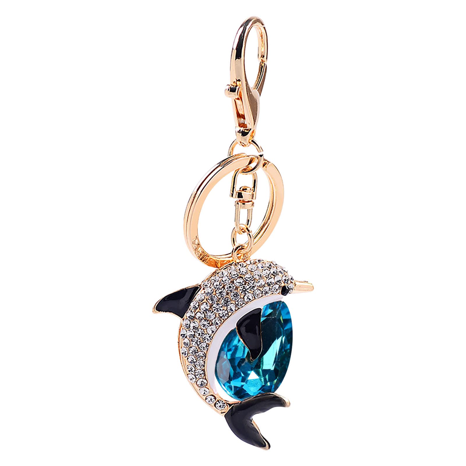 Women'S Keychain Men'S Car Wallet Charm Handbag Backpack Key Chain Dolphin Keychain Charm Chain for Car