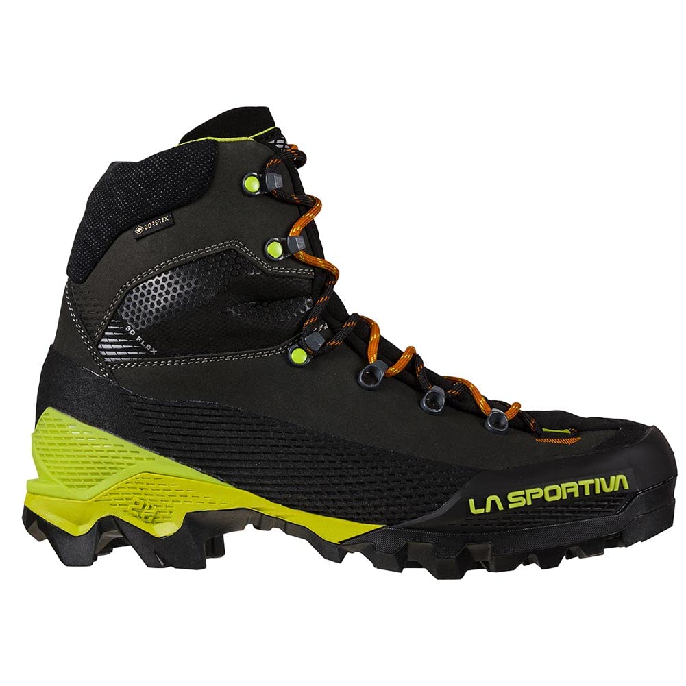 La Sportiva Mens Aequilibrium LT GTX Mountaineering/Alpine Trekking Boots, Carbon/Lime Punch, 12