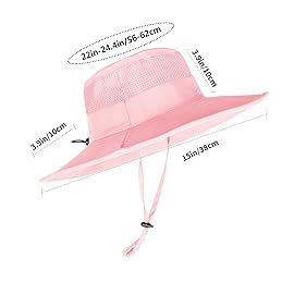Sun Hats for Men Women Fishing Hat UPF 50+ Breathable Wide Brim Summer UV Protection Hat