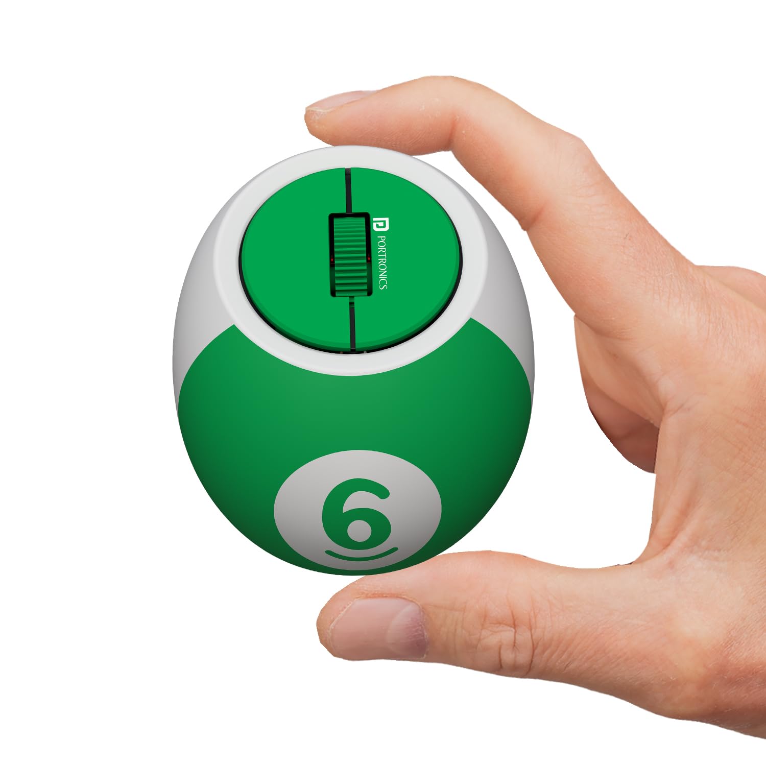 Portronics ToadPlay Billiard Mini Wireless Bluetooth Mouse with Dual Wireless Connectivity (BT + 2.4 GHz), Rechargeable Battery, Noise-Free Clicking, Multi-Device Pair, Adjust Sensitivity (Green)-picture-16