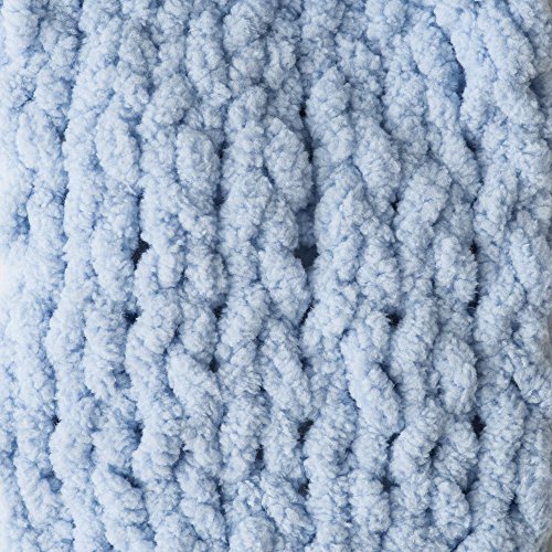 Image of Bernat Baby Blanket Yarn, 3.5 oz, Gauge 6 Super Bulky, Baby Blue (Pack of 2)