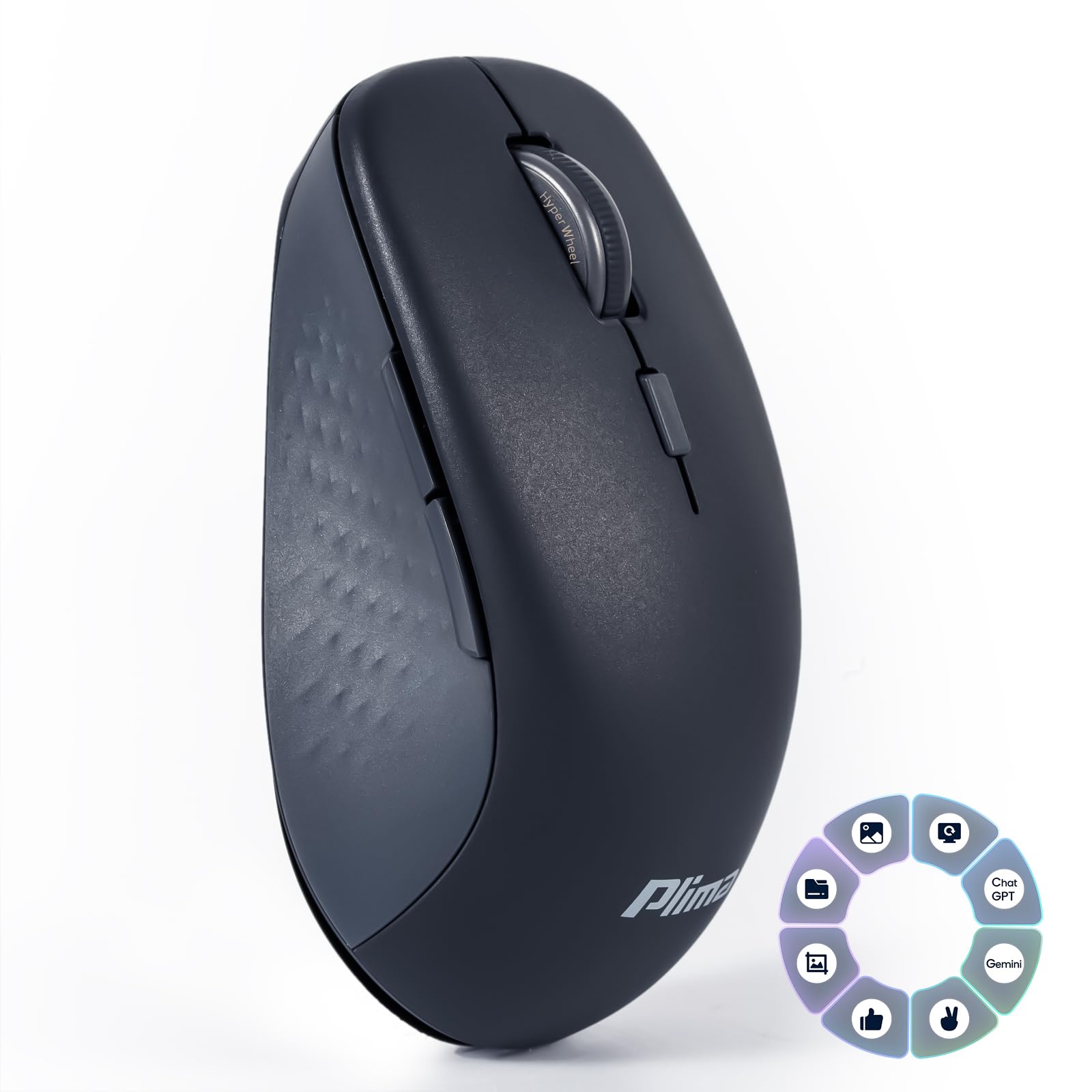 Plima Productivity Mouse with AI Workflows & Customizable Smart Ring Key