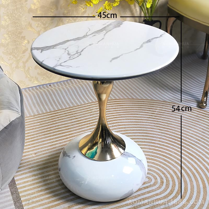 Table d'appoint en métal moderne chic pour petits espaces - 3