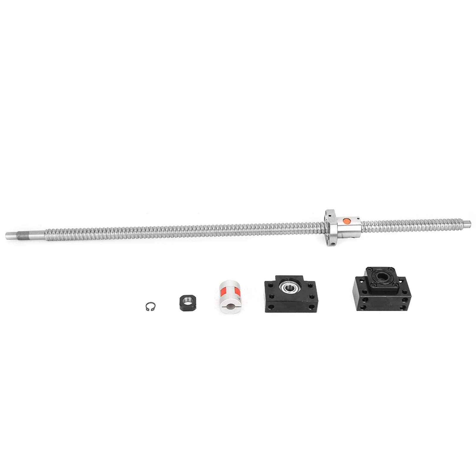 SFU1605 Kugelumlaufspindel, SFU1605 600mm Kugelumlaufspindel mit BK12 BF12 Endstützen und 6,35x10mm Kupplung