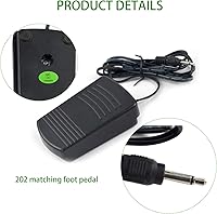 Vista 3 de Sewing Machine Foot Pedal,Foot Control Pedal & Power Cord for Sewing Machine,Household Momentary Sewing Machine Foot Operated Pedal Controller,Foot