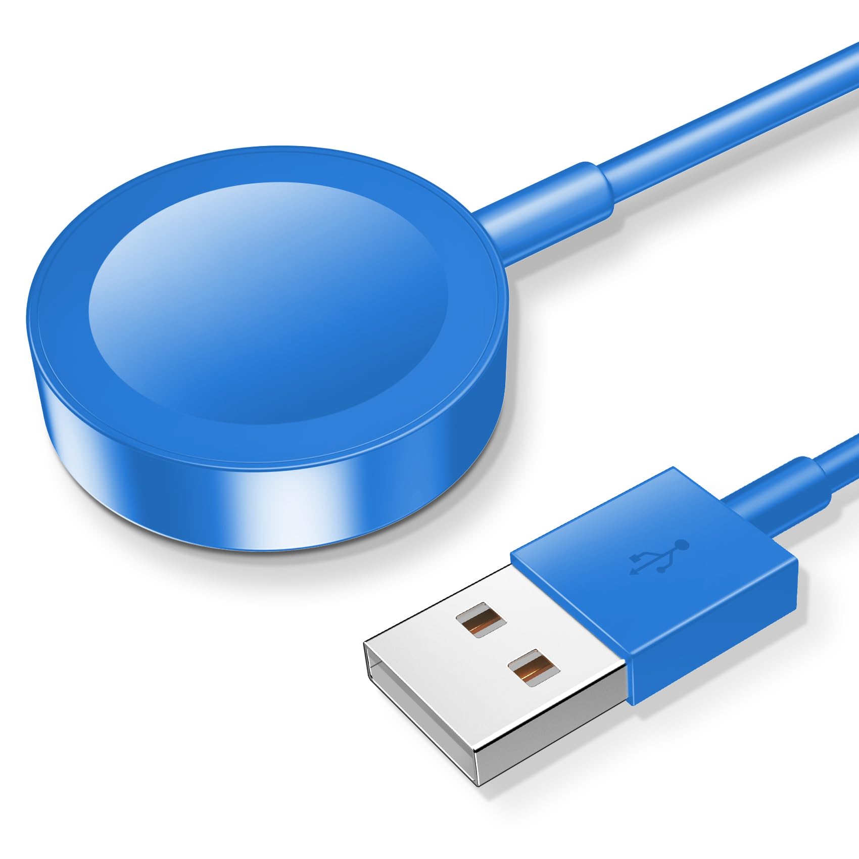 𝟐𝟎𝟐𝟓 𝐔𝐩𝐠𝐫𝐚𝐝𝐞𝐝 for Apple Watch Charger Magnetic Fast Charging Cable [Portable] Magnetic Wireless Charging Compatible with iWatch Series Ultra/10/9/8/7/6/SE/5/4/3/2-[3.3FT] Blue