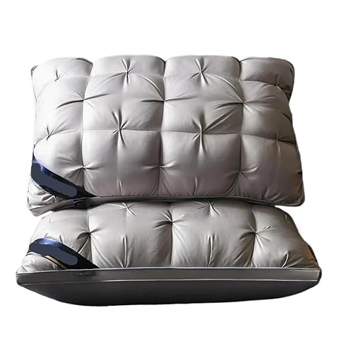 Noble White Goose Down Pillow Sleep Down-Proof Queen King Cotton Neck Protection Bed Pillows Color-01