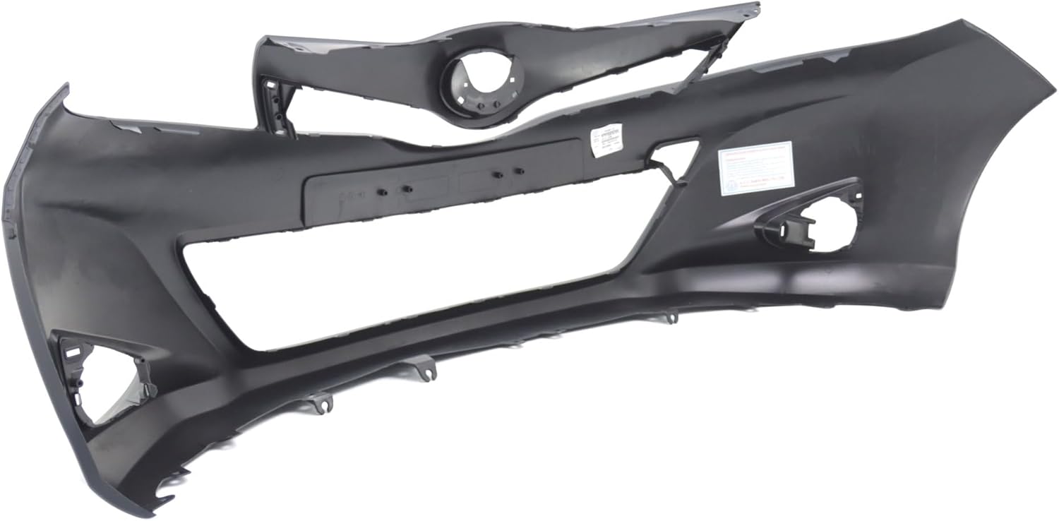 FitParts Compatible With Front Bumper Cover 2012 2013 2014 Toyota Yaris Japan Built L LE CE Hatchback 12 13 14. New, Primed. With Fog Light Holes. 5211952965 TO1000381