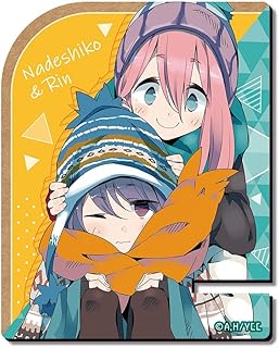 ゆるキャン△ 木製 スマホスタンド Ver.3 各務原なでしこ & 志摩リン B MDAN-Y003-m02