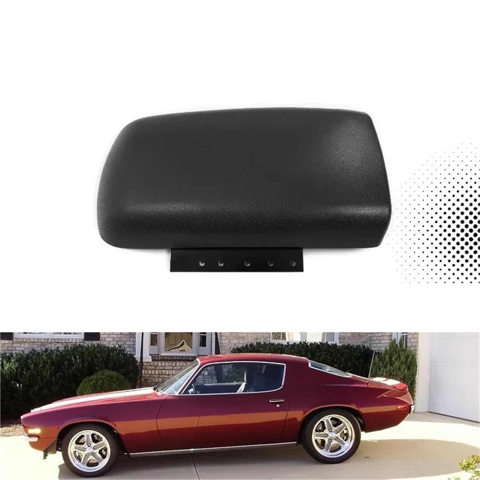 Per Camaro Per Pontiac Per Firebird 1997-2002: coperchio della console centrale in plastica nera di ricambio per bracciolo 10421355(Black)