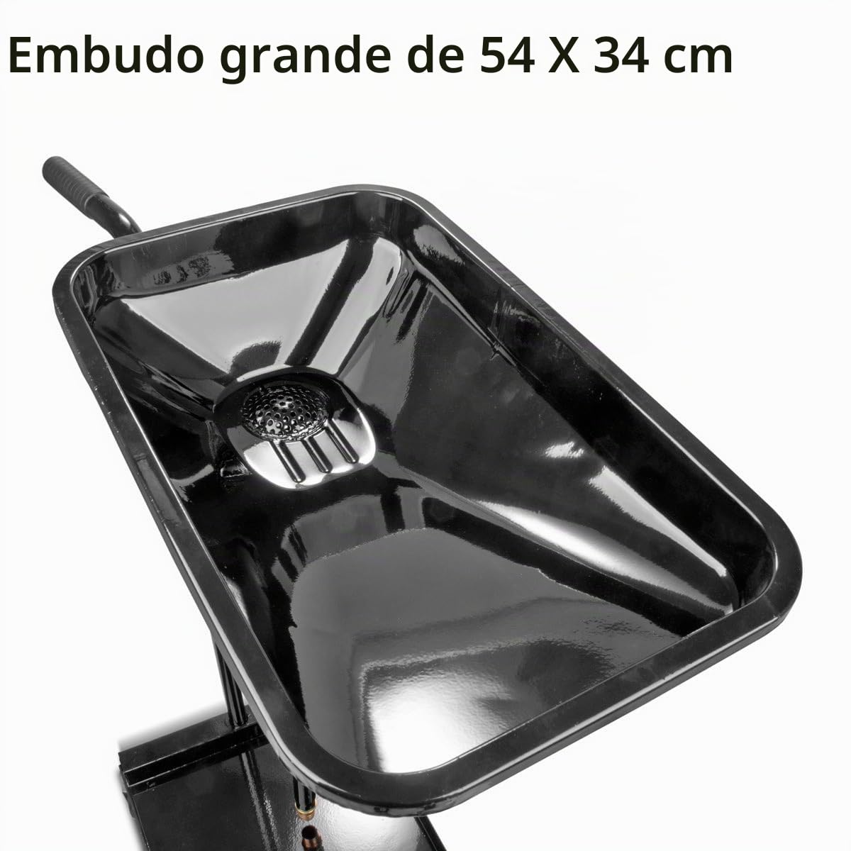Separador de aceite STAHLWERK OD-110 ST, recipiente de recogida de aceite/cubeta de aceite con embudo de altura regulable para recoger el aceite usado durante el cambio de aceite del vehículo