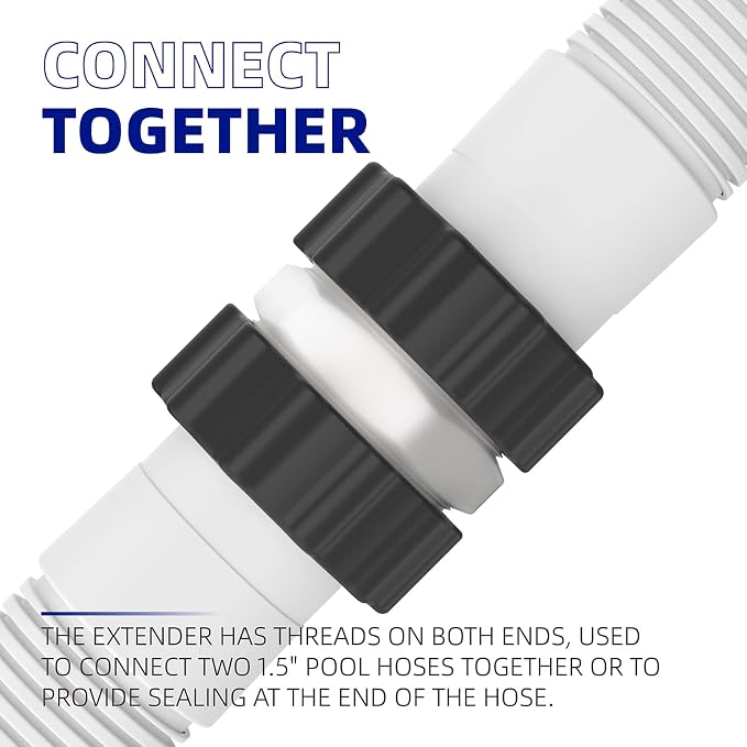 Conector para manguera de piscina 1.5" pack 4 miniatura 6