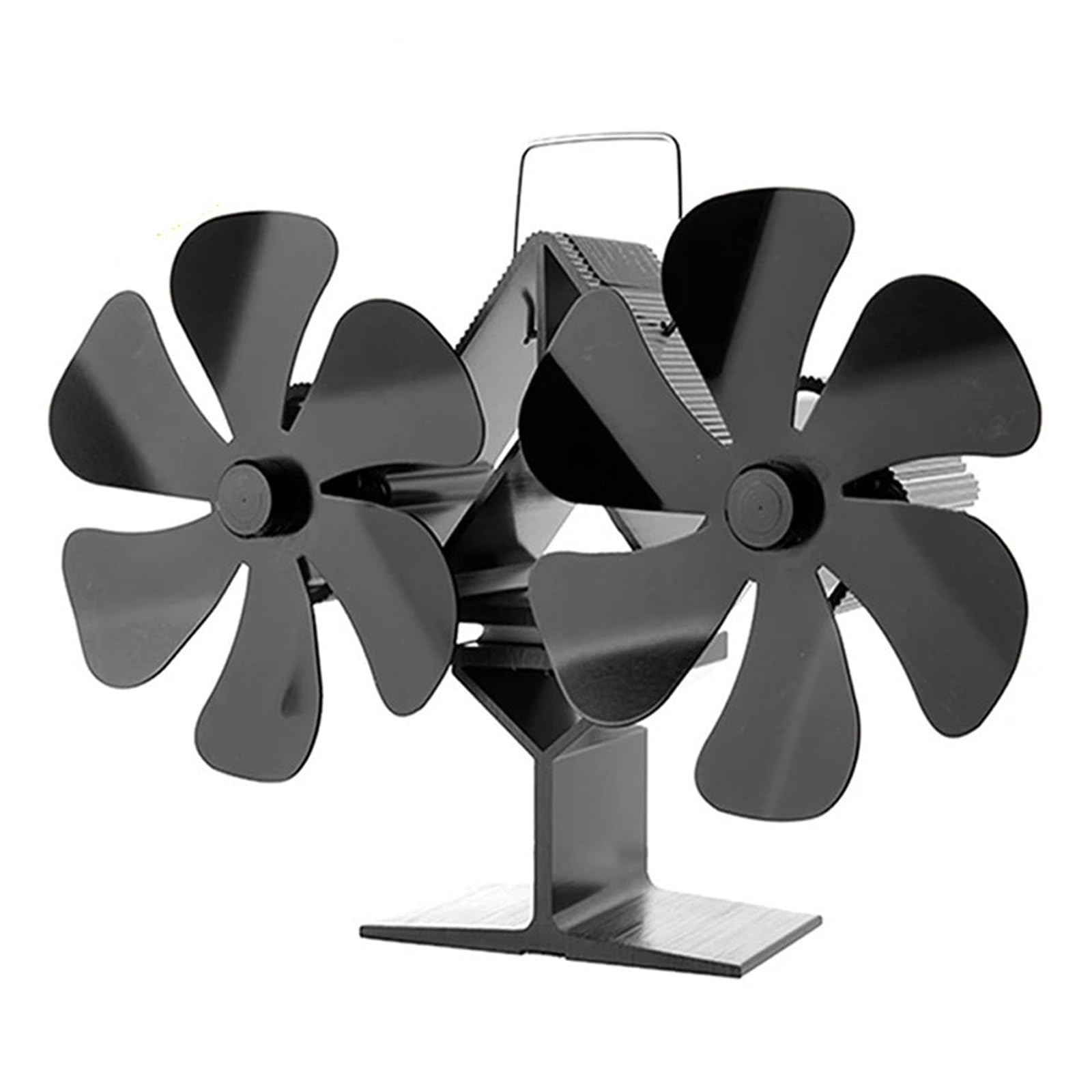 Ventilador Estufa Leña Estufa De Calor Con Ventilador, 12 Aspas, Leña For Quemar Troncos, Silencioso, Ahorro Energía, For Hogar Protección Contra Sobrecalentamiento(12 blades-Desktop)
