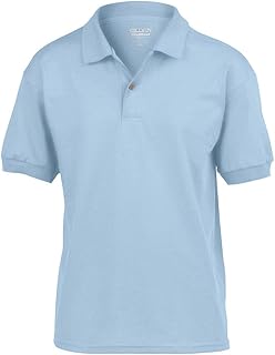 DryBlend Youth Comfort DryBlend - Polo absorbente para jóvenes, color azul claro