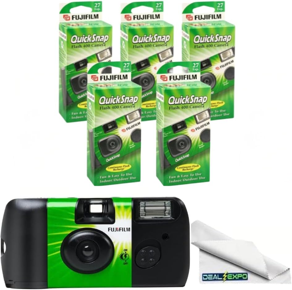 Fujifilm QuickSnap Flash 400 One-Time-Use Camera (2-Pack)