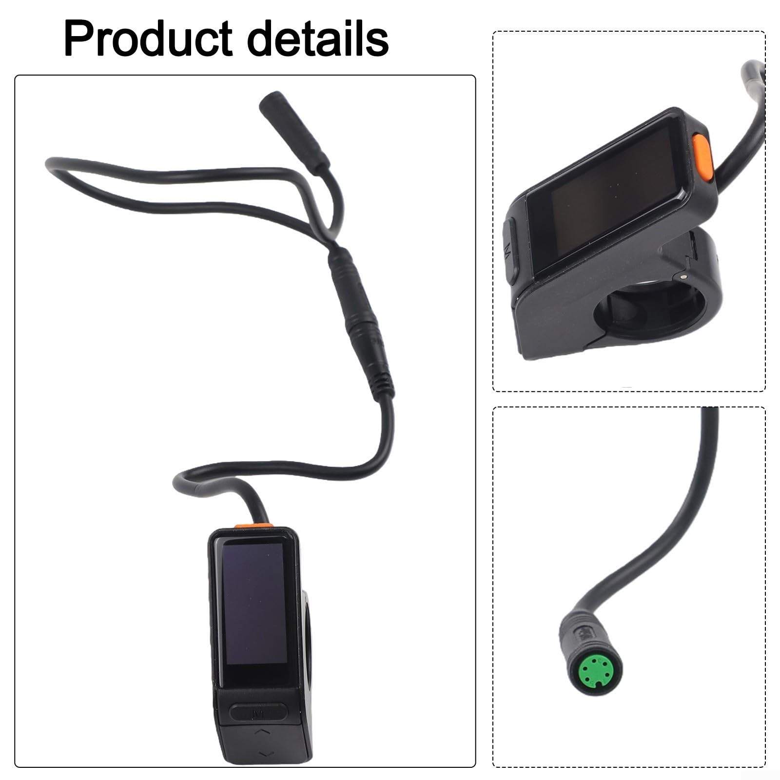 Tachimetro SW102 per bici elettrica, display LCD, per Bafang per BBS01 per motore BBS02, IPX5, impermeabile, tipo U-Art con indicazione del livello PAS, accessorio per bicicletta elettrica kit di