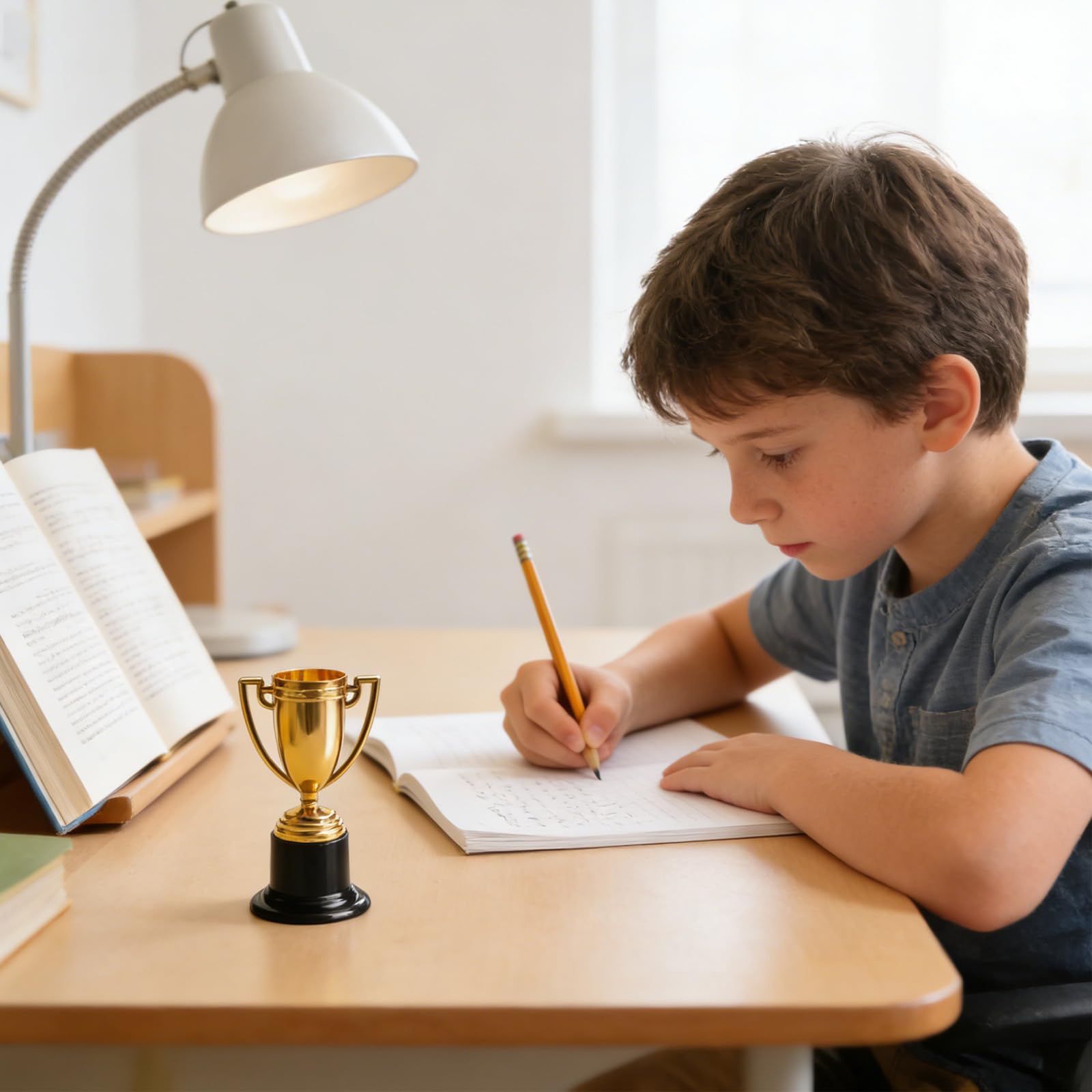 Aicharynic Lot de 24 trophées pour enfants, mini trophées pour enfants, mini trophées dorés, pour salle de classe, école, récompenses, accessoires