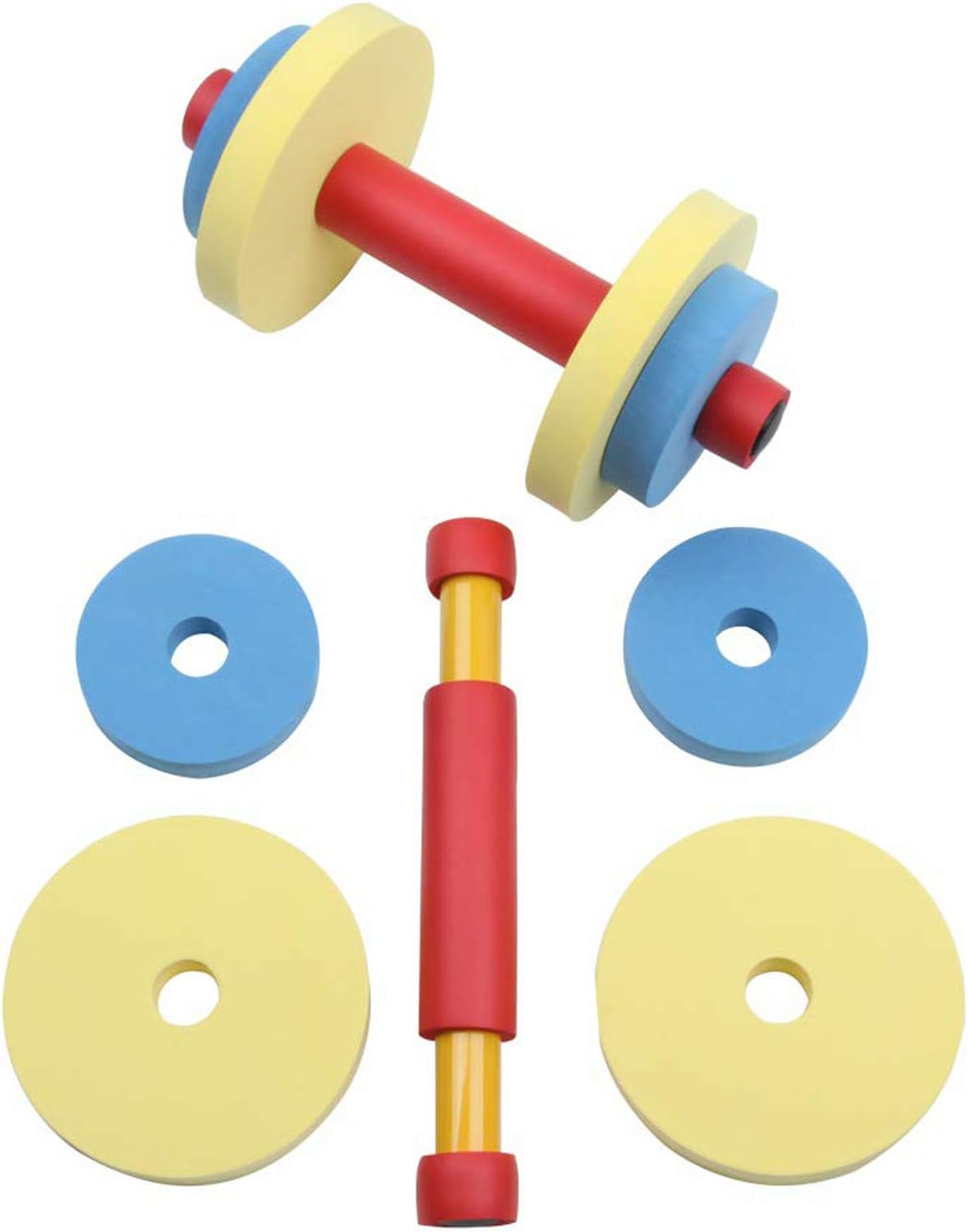 Kids Fun and Fitness Dumbbell Set, for Fitness Exercise Equipment for Boys & Girls Children's Day Gift Birthday Present, Kids Adjustable Dumbbell Toy Set