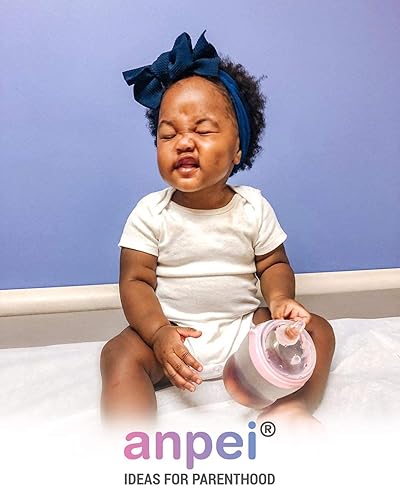 Miniatura 8 de Juego de 2 popotes y cepillos con peso en cualquier ángulo compatible con boquilla suave de transición y pezones de pajilla