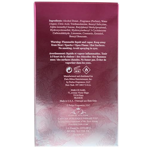 Miniatura 8 de Paris Hilton Can Can Burlesque Eau De Toilette Spray para mujer, 3.4 onzas