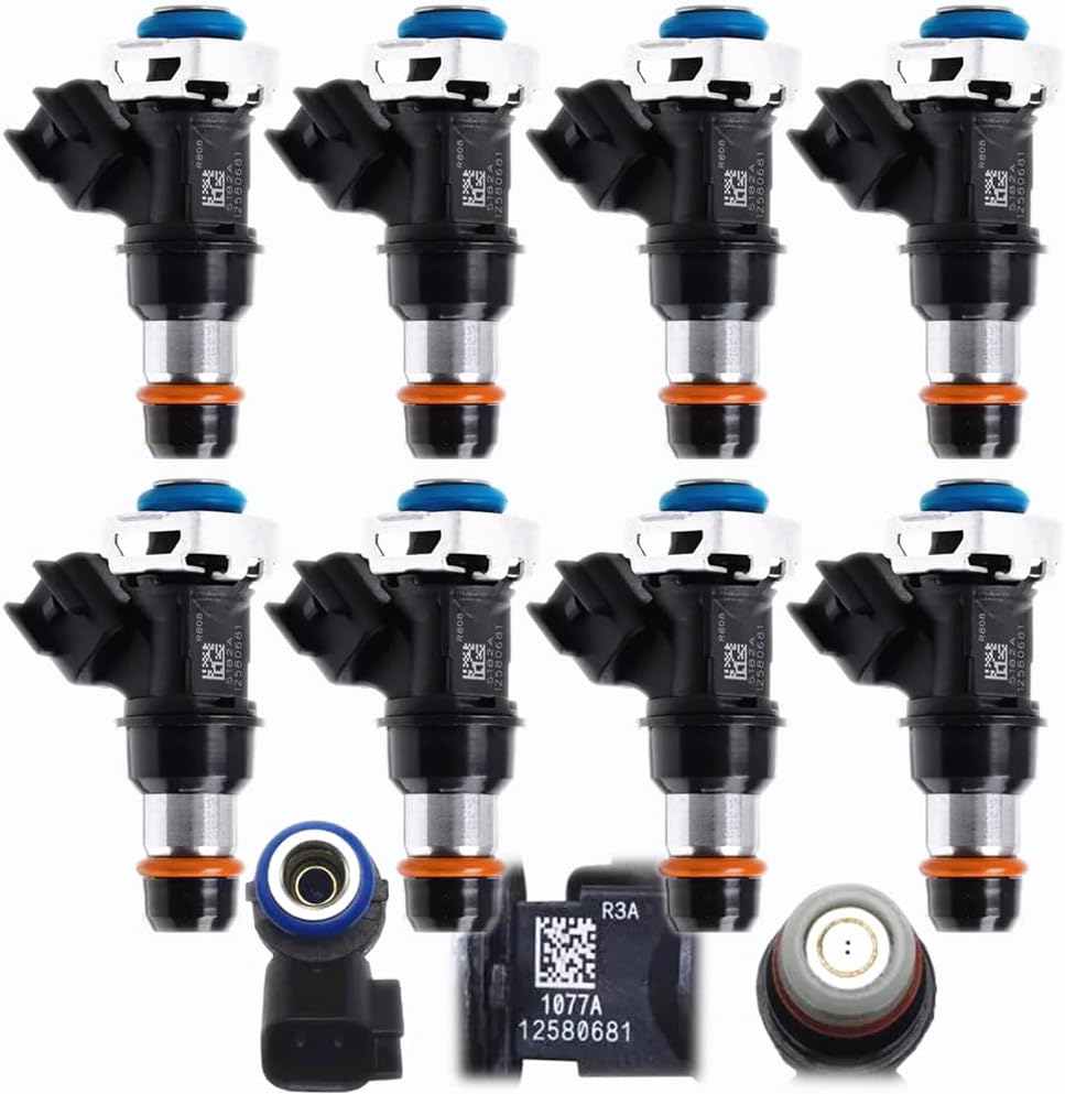 Fuel Injectors 12580681 Fits 2004-2010 For Chevy GMC Buick 4.8 5.3 6.0 6.2 (8)