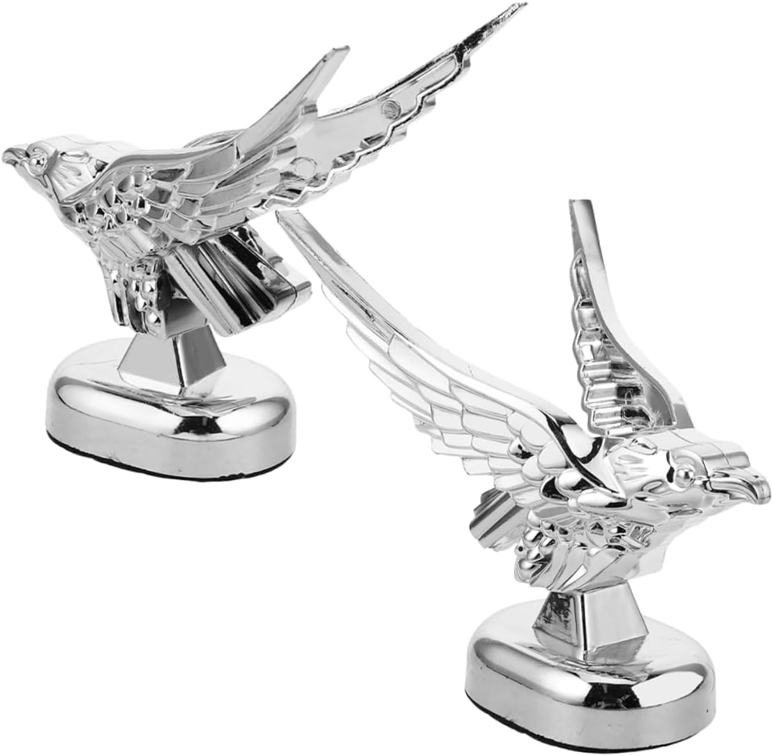 3D Eagle Hood Ornament Car Front Hood Decal Unique Design for Car and Truck Metal Dec
