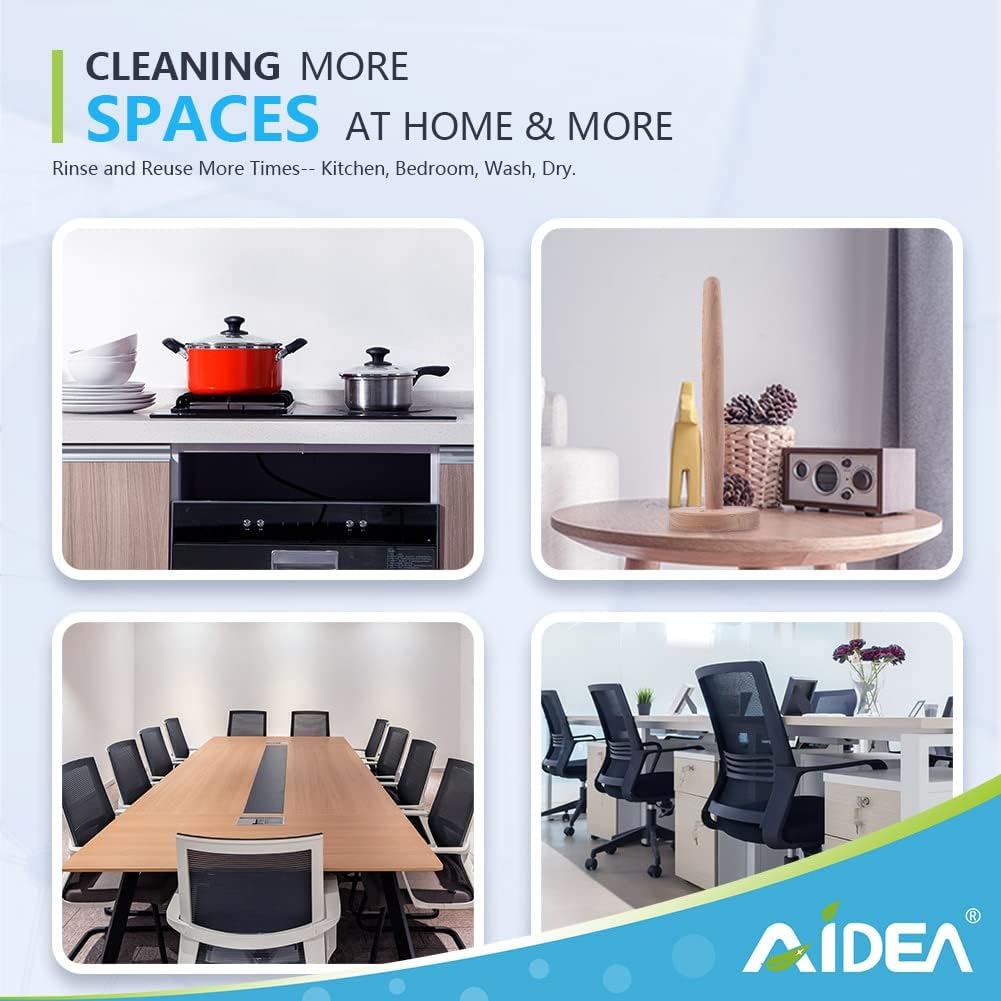 AIDEA Cleaning Wipes, Handy Wipes-80Ct(1 Pack), Multi-Purpose Towel Reusable Cleaning Cloths, Domestic Cleaning Wipes, Cleaning Towels, Dish Cloths-(12''x24'')
