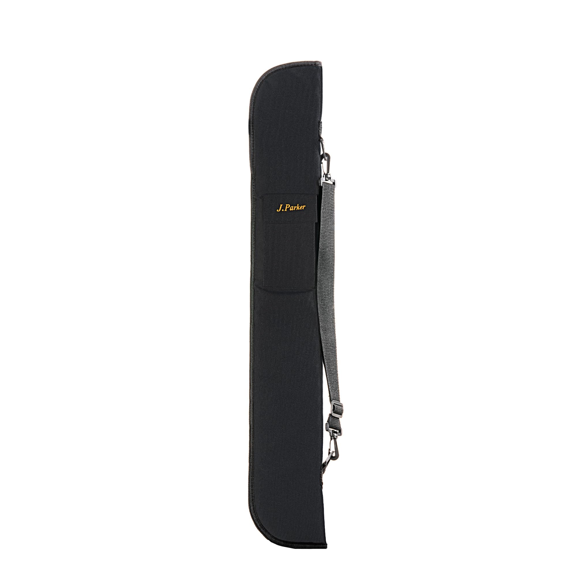 J. Parker Billard Queue Tasche für 2-TLG. Pool oder Snooker-Cue, Robustes Nylon Case, guter Transportschutz, mit Zubehörfach und Tragegurt