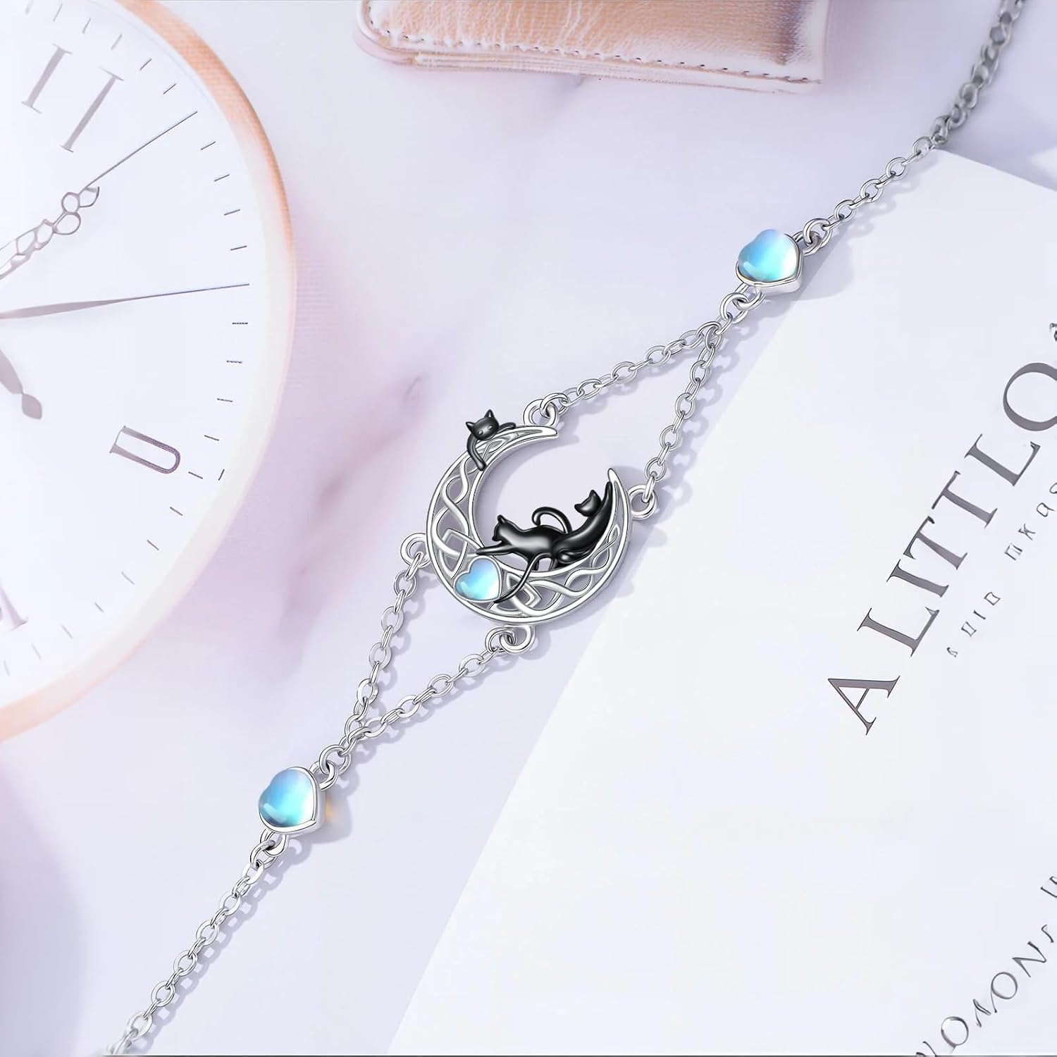 Dorunmo Evil Eye/Celtic/Cat/Wave/Turtle/Seashell/Nurse/Mushroom Bracelet 925 Sterling Silver Good Luck Summer Anklet Birthday Jewelry for Women