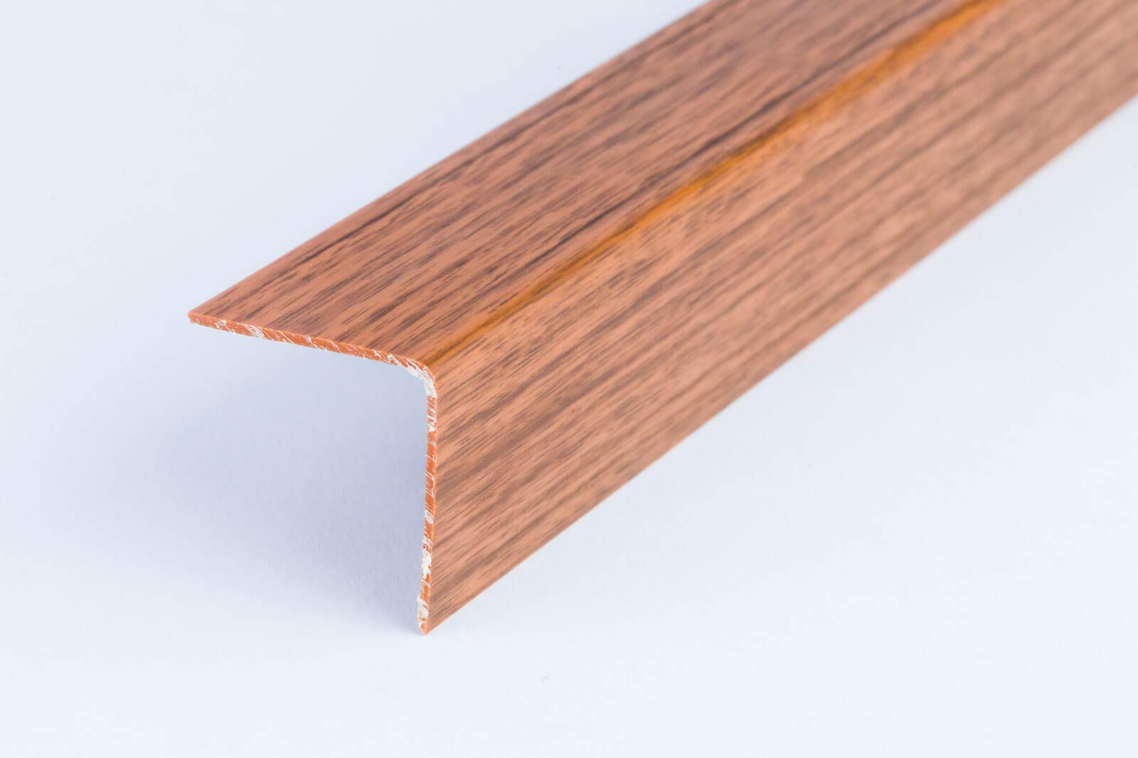 Wood Effect Plastic PVC Corner 1M Angle Trim Wall Corner Guard Edge Protector TMW Profiles (10mm x 10mm x 1M, Greek Walnut)