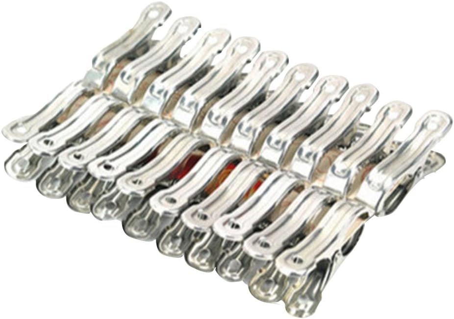 Dailydollor Stainless Steel 20pieces/lot Small Clothespin Towel Socks Clip
