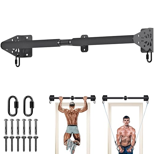 Kipika Hochleistungs-Klimmzugstange zur Wandmontage, 81 cm breite Türklimmzugstange für das