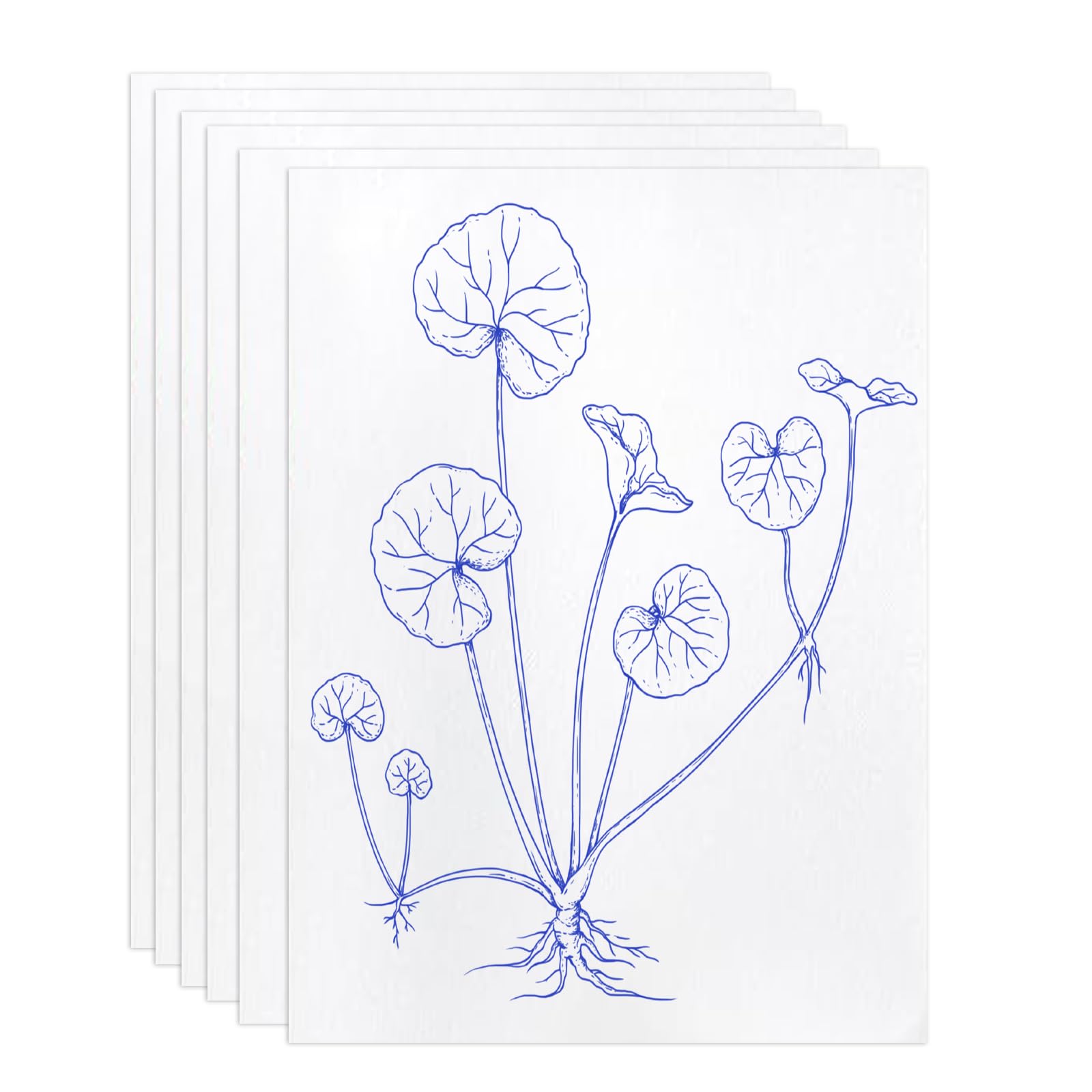 Vxcvzv 20Pcs Embroidery Transfer Papers, Water Soluble Embroidery Paper Wash Away for Hand Sewing DIY, 20x28cm