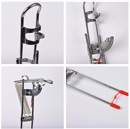 Miniatura 3 de Soporte de caña de pescar práctico desmontable al aire libre doble ángulo de resorte poste de pesca automático encendedor soporte soporte