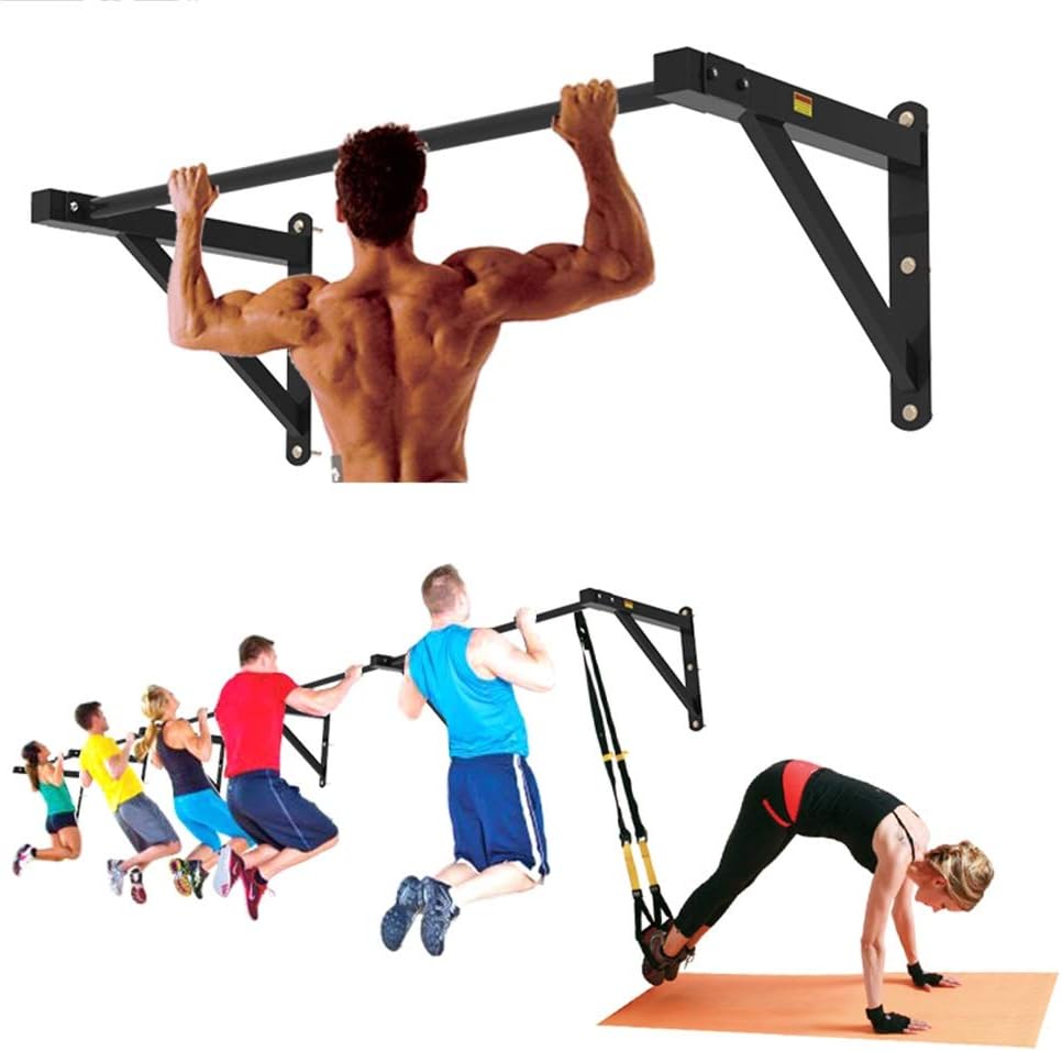 Pull Up Bars Hua Wall-Mounted, Home Gym Wall Competition Horizontal Bar, Multifunctional Strength Training Equipment, Aerobic Exercise, Load 200kg, 3 Sizes (Size : 120x63x45cm)