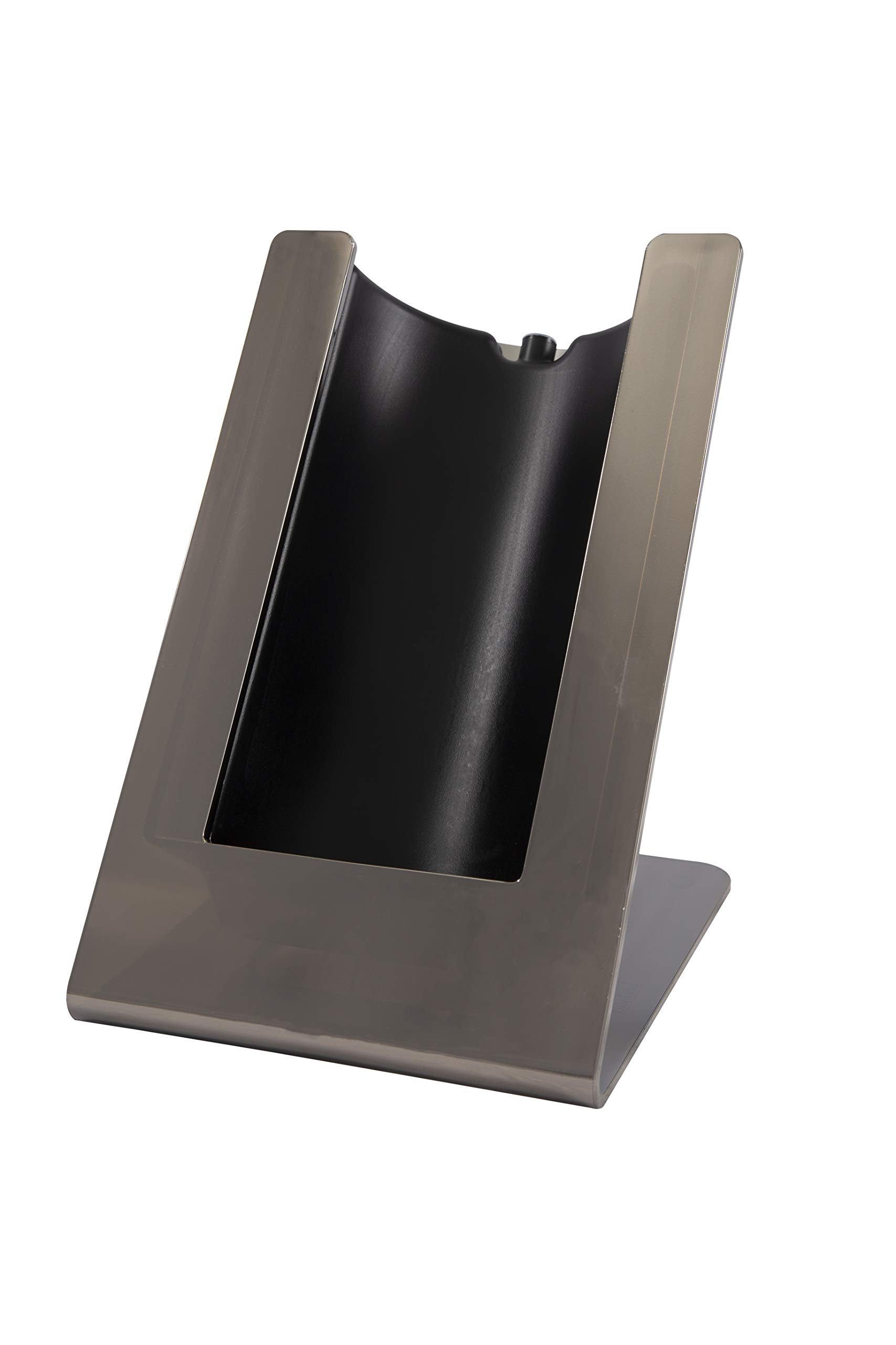 Dvm Stand Refrigerante - Contatto - Gelette Termica Vino - per Bottiglie Standard da 75 cl (Contatto Metal Chrome, Elemento Nero)